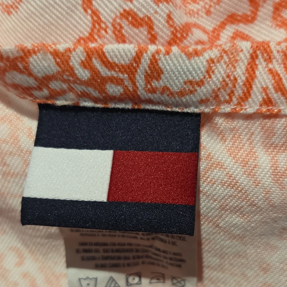 Tommy Hilfiger Coral Canyon Paisley Shower Curtain With Matching Bath Rug